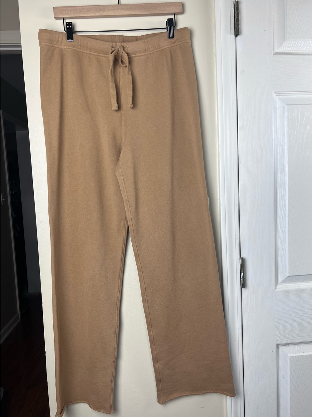 Frank & Eileen Dublin Blazer Catherine Sweatpants Set M Camel Triple Fleece - Picture 9 of 15